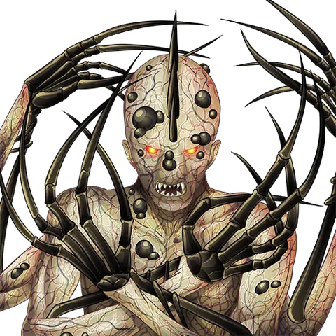 The Prime Reaper, a towering bone-spiked mutation with glowing eyes